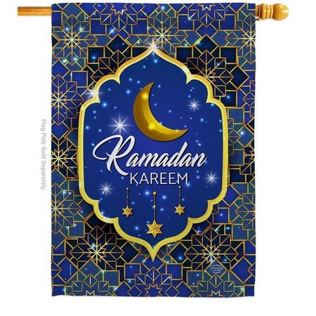 ORNAMENT COLLECTION Ornament Collection H192392-BO 28 x 40 in. Ramadan Kareem House Flag with Religious Faith Double-Sided Decorative Vertical Decoration Banner Garden Yard Gift H192392-BO